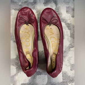 Sam edelman Felicia ballet flat- Burgundy leather